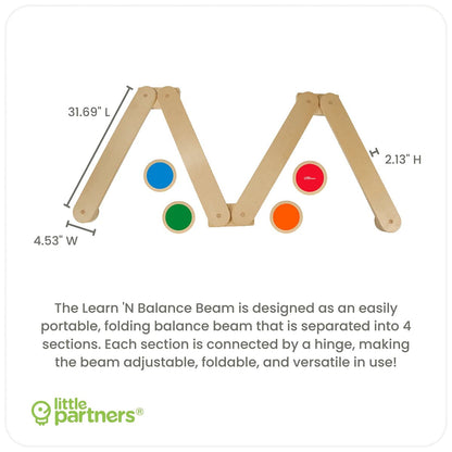 Little Partners Balance Beam Kit - Natural - LP07801