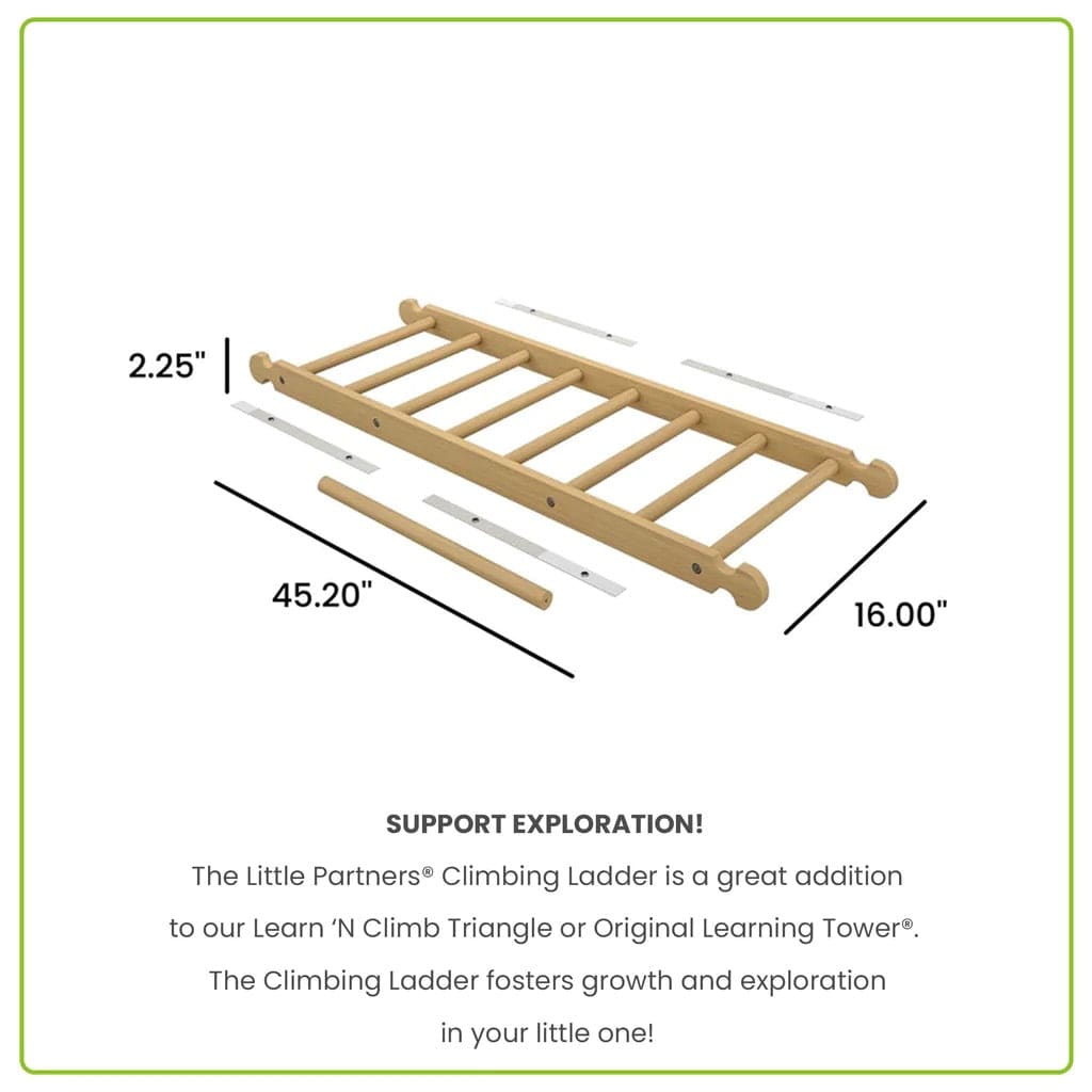 Little Partners Climbing Ladder - Natural (Unassembled) - LP07951-KD