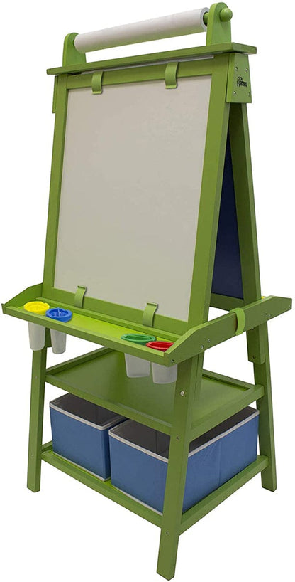 Little Partners Deluxe Art Easel Center - Apple Green - LP02809