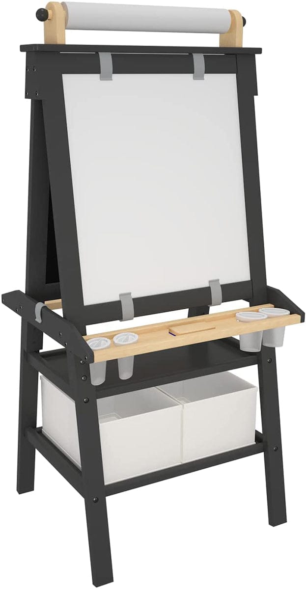 Little Partners Deluxe Art Easel Center - Charcoal / Natural - LP028034