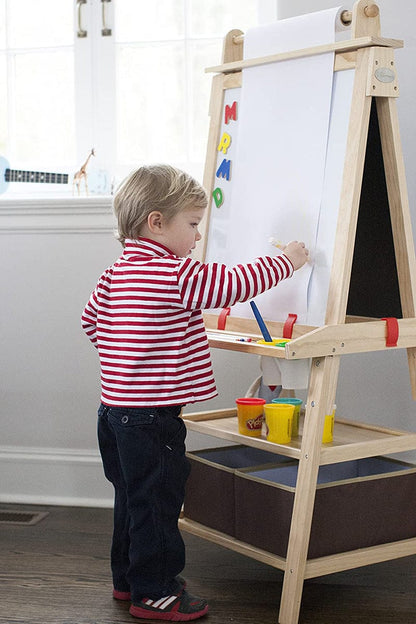 Little Partners Deluxe Art Easel Center - Natural - LP02801