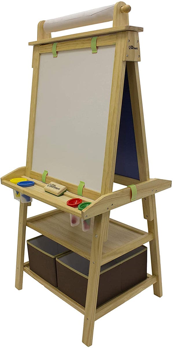 Little Partners Deluxe Art Easel Center - Natural - LP02801