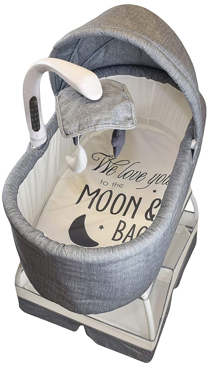 TruBliss Deluxe Bassinet - Stonewash - BA302-STW
