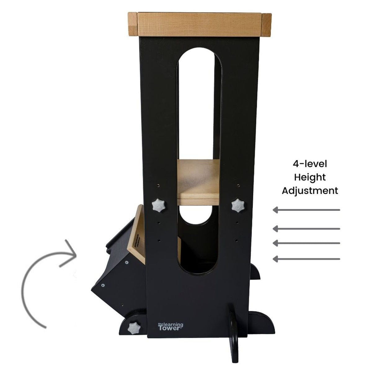 Little Partners Explore N Store Learning Tower - Charcoal / Natural Platform - LP014534