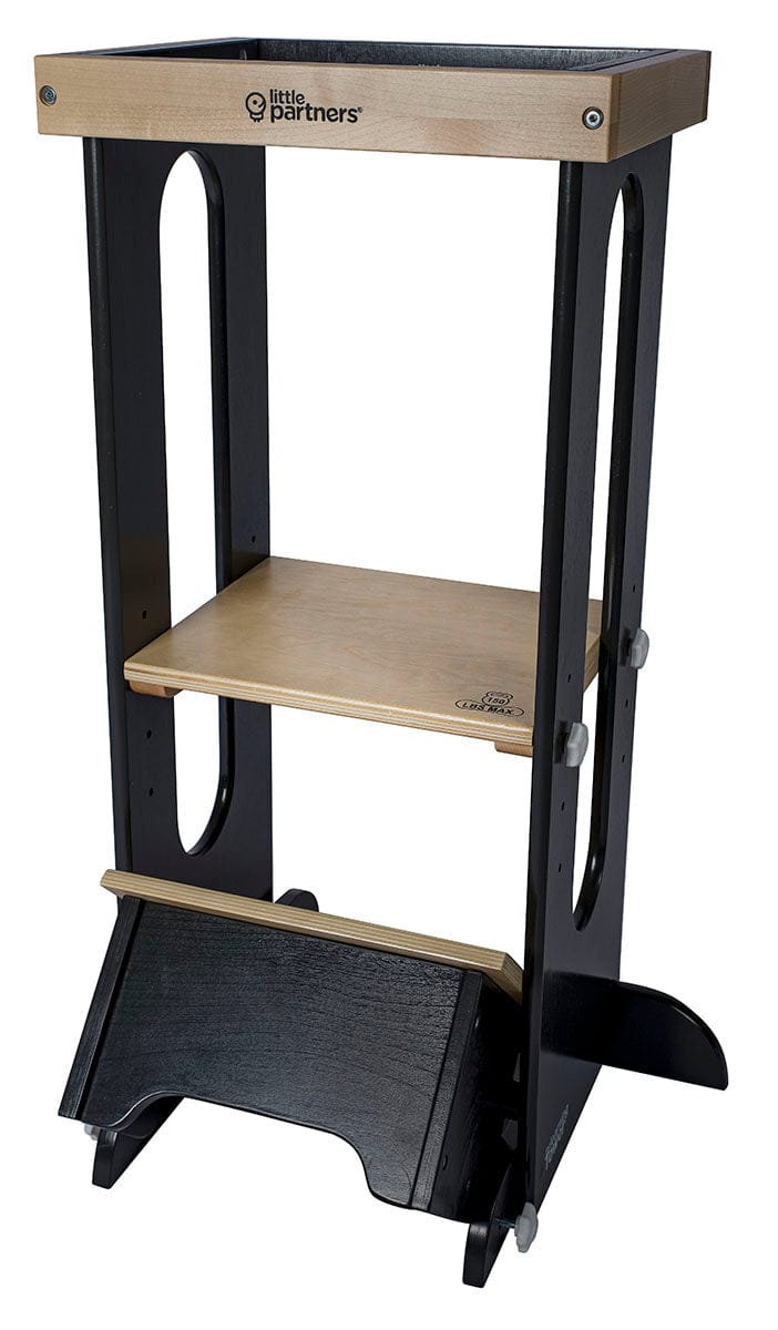 Little Partners Explore N Store Learning Tower - Charcoal / Natural Platform - LP014534