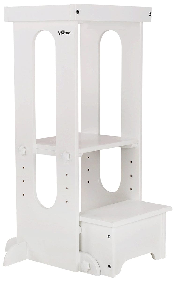 Little Partners Explore N Store Learning Tower - Soft White - LP01454