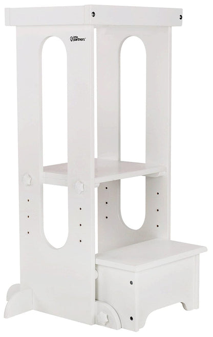 Little Partners Explore N Store Learning Tower - Soft White - LP01454