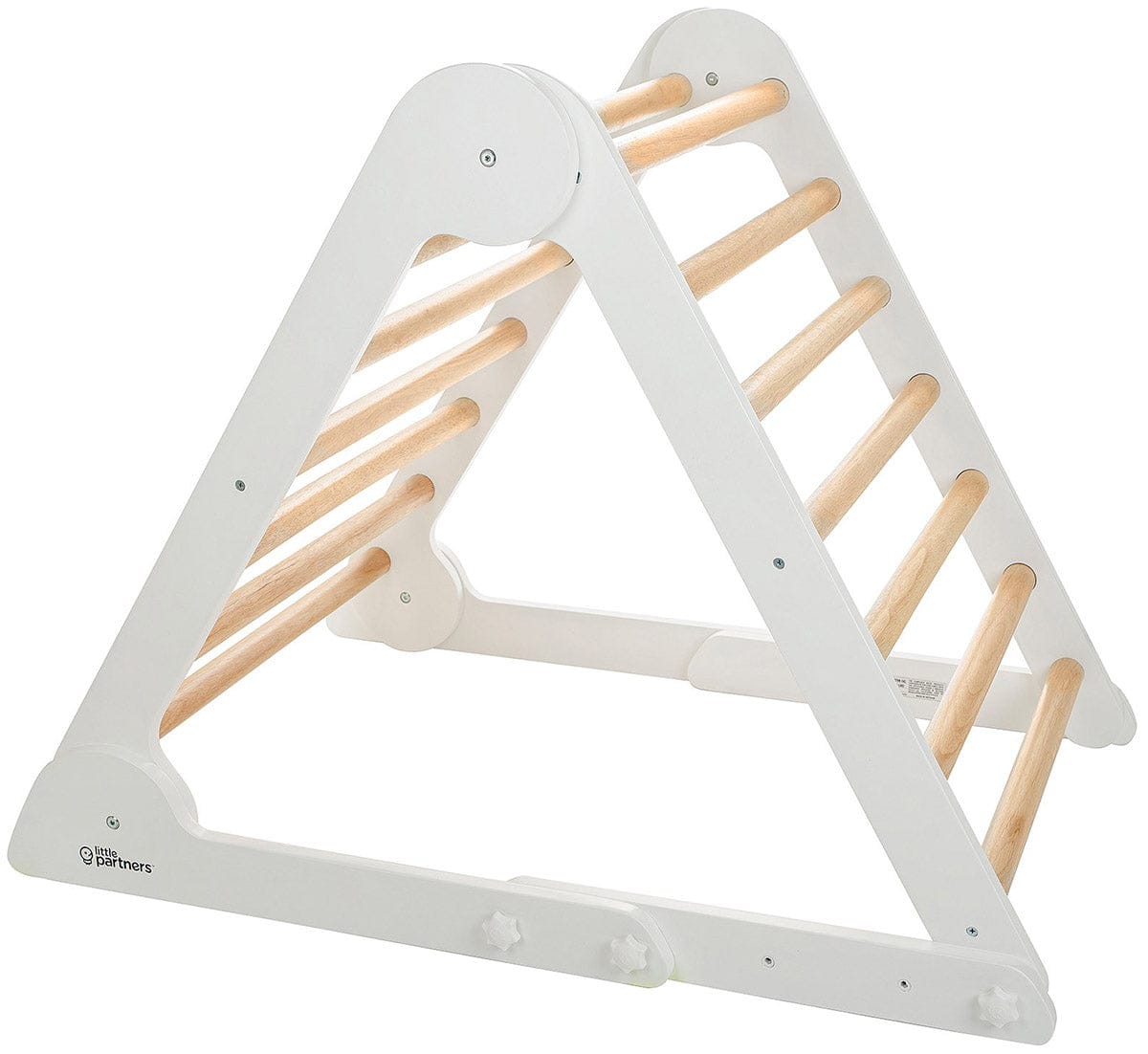 Little Partners Learn N Climb Triangle - Soft White / Natural (Fully Assembled) - LPR077027-FAS
