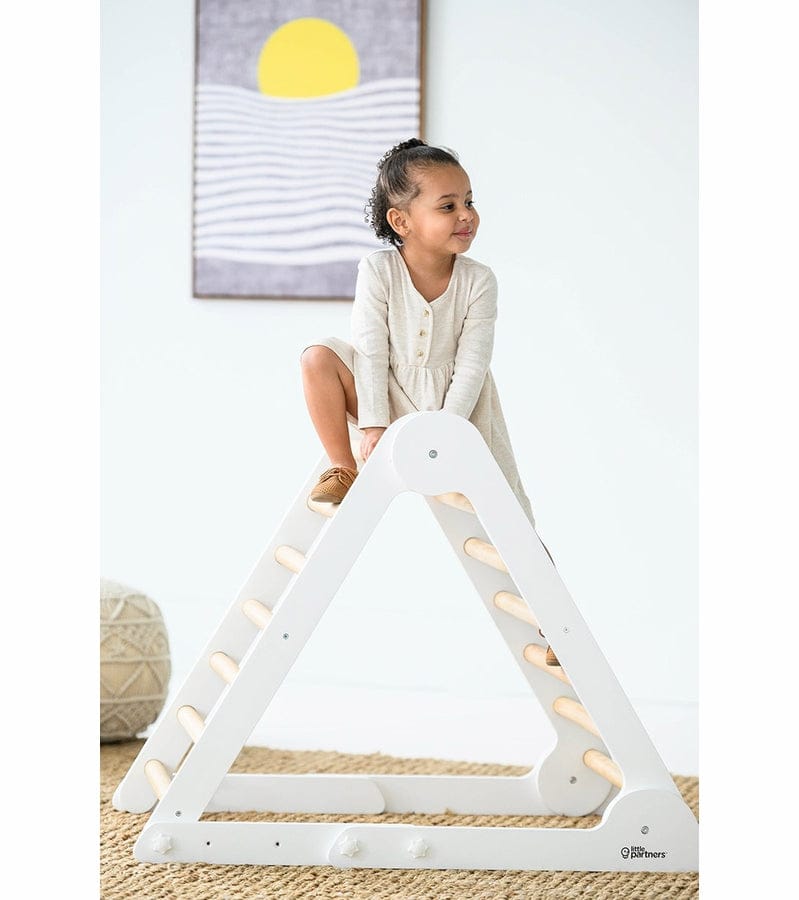 Little Partners Learn N Climb Triangle - Soft White / Natural (Unassembled) - LP077027-KD