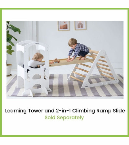 Little Partners Learn N Climb Triangle - Soft White / Natural (Unassembled) - LP077027-KD