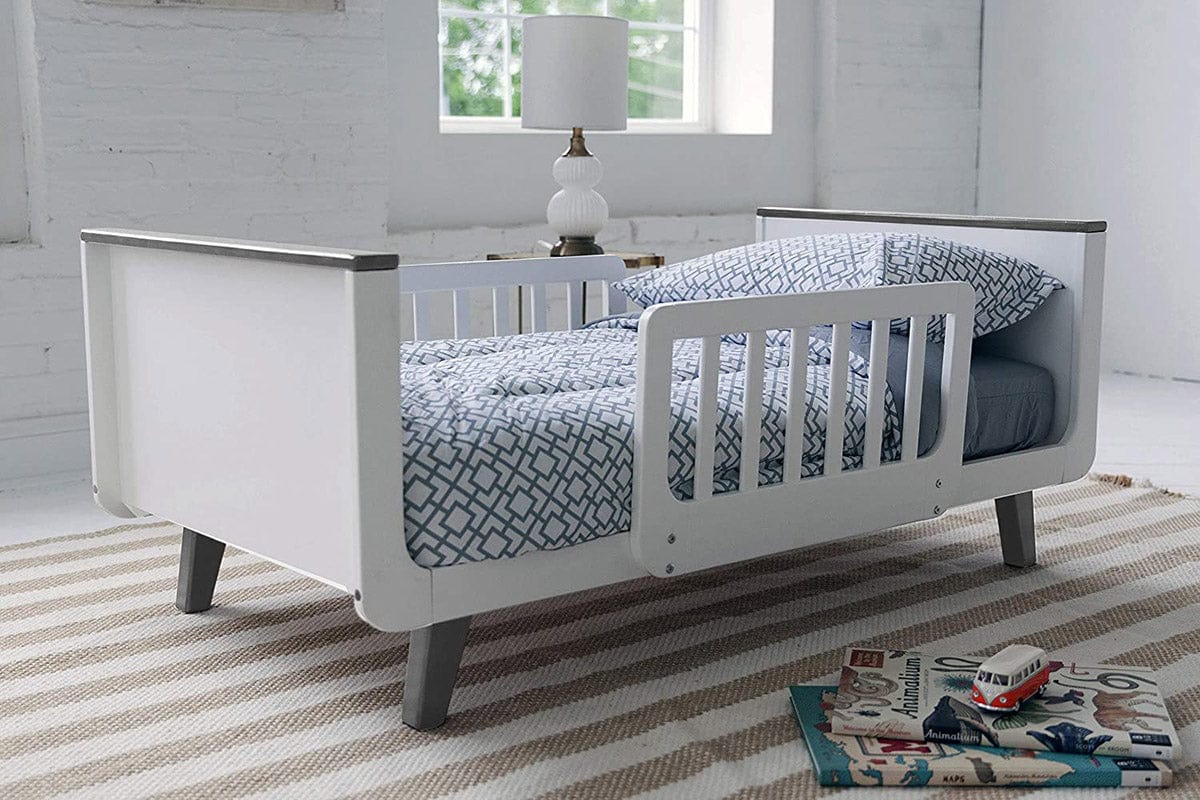 Little Partners MOD Toddler Bed - White & Earl Grey - LP91428