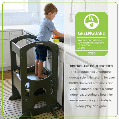 Little Partners Original Learning Tower - Olive Green - LP01418