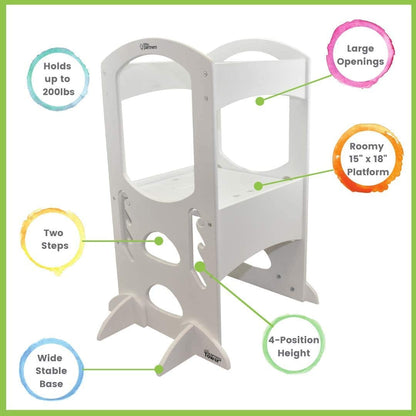 Little Partners Original Learning Tower - Soft White - LP01414