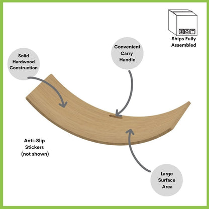 Little Partners Wobble Board - Natural - LPR06051
