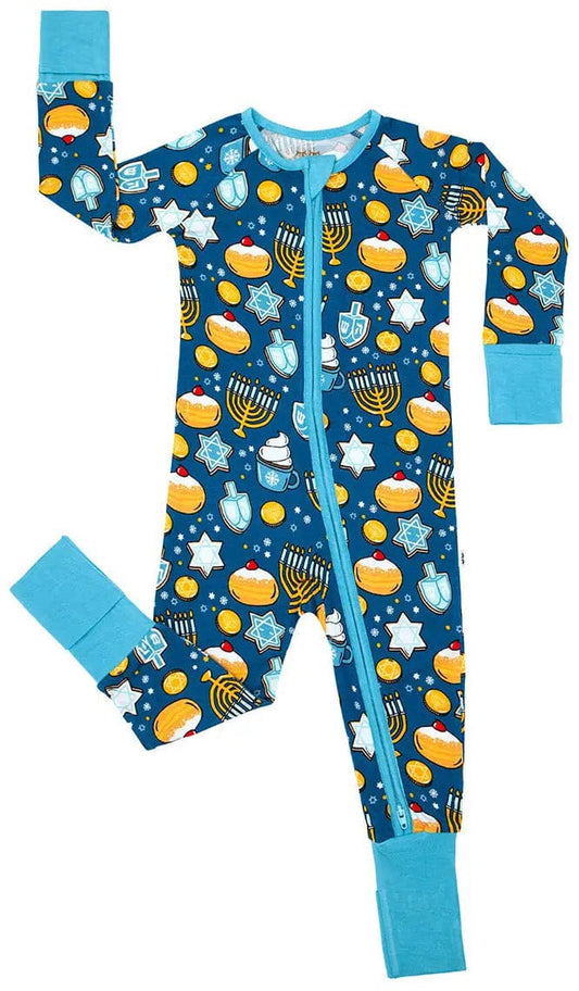 Little Sleepies Bamboo Viscose Zippy - Hanukkah Sweets, 3 - 6 months - LS-Z-HANUKSWEET-03