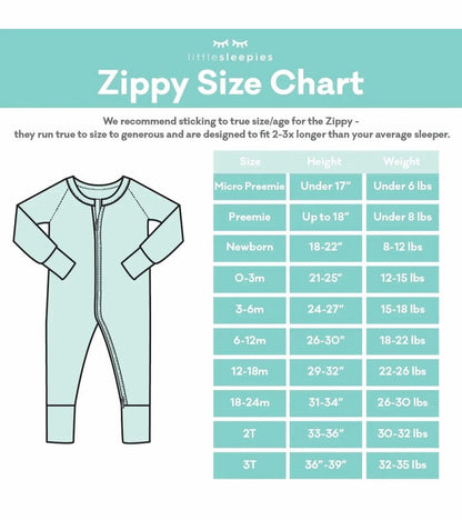 Little Sleepies Bamboo Viscose Zippy - Hanukkah Sweets, 6 - 12 months - LS-Z-HANUKSWEET-04