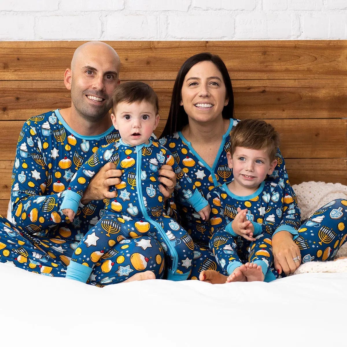 Little Sleepies Bamboo Viscose Zippy - Hanukkah Sweets, 6 - 12 months - LS-Z-HANUKSWEET-04