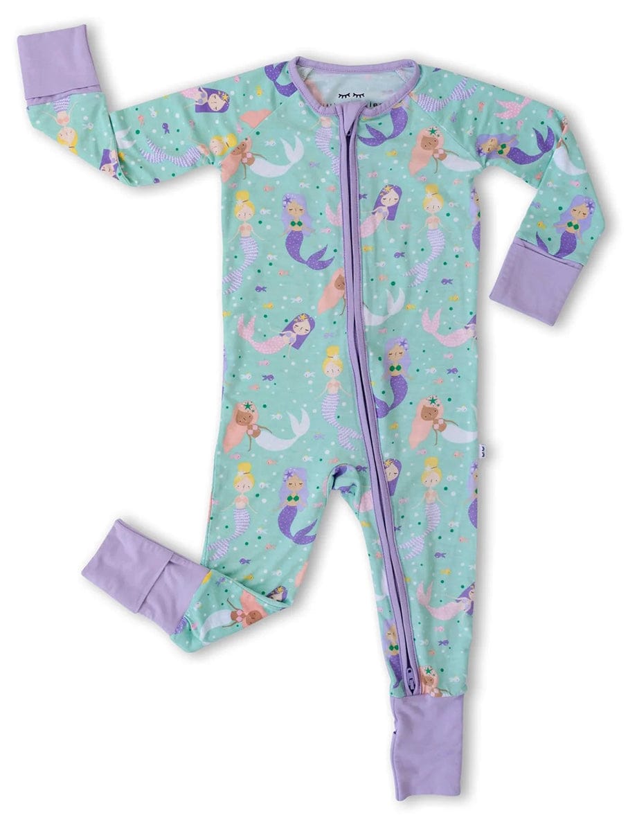 Little Sleepies Bamboo Viscose Zippy - Mermaid Magic, 0 - 3 months - LS-Z-MRMAID-02