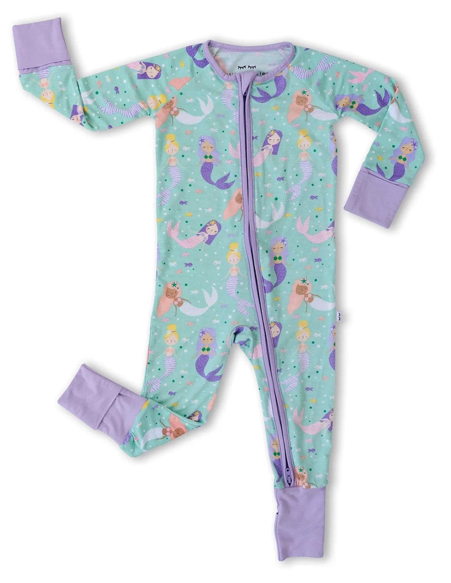 Little Sleepies Bamboo Viscose Zippy - Mermaid Magic, 3 - 6 months - LS-Z-MRMAID-03