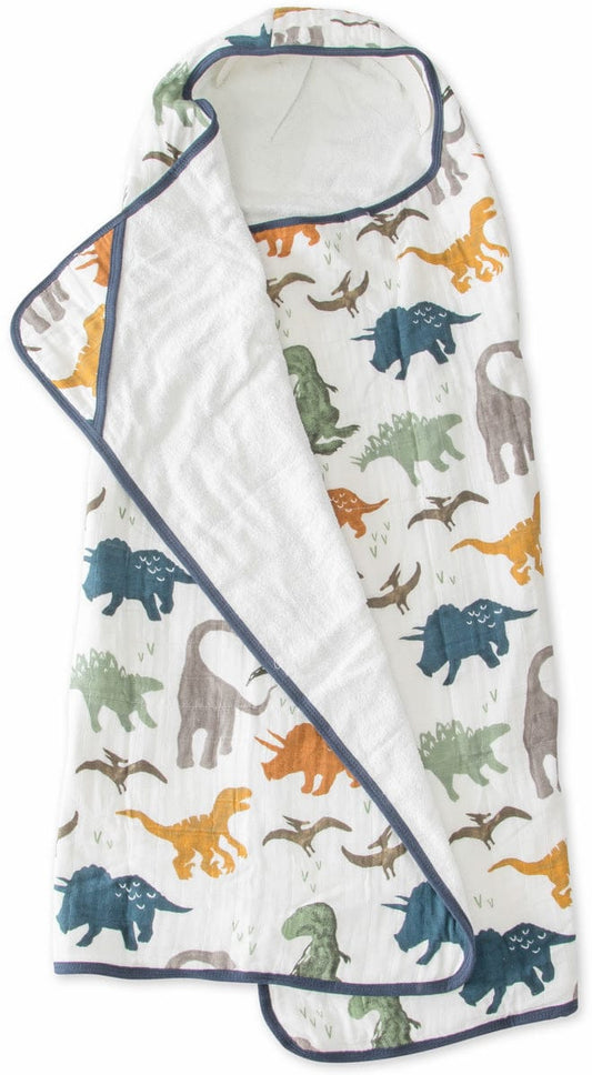 Little Unicorn Cotton Big Kid Hooded Towel - Dino Friends - UH0204