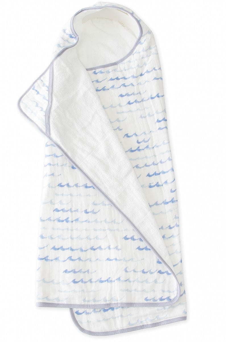 Little Unicorn Cotton Big Kid Hooded Towel - High Tide - UH0205