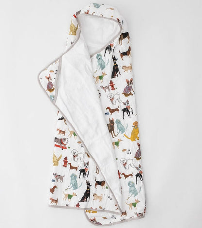 Little Unicorn Cotton Big Kid Hooded Towel - Woof - UH0216
