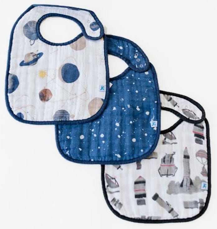 Little Unicorn Cotton Classic Bib 3-Pack - Planetary - UF0010