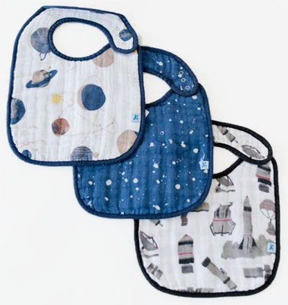 Little Unicorn Cotton Classic Bib 3-Pack - Planetary - UF0010