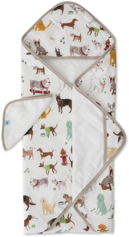 Little Unicorn Cotton Hooded Towel & Washcloth - Woof - UH0035
