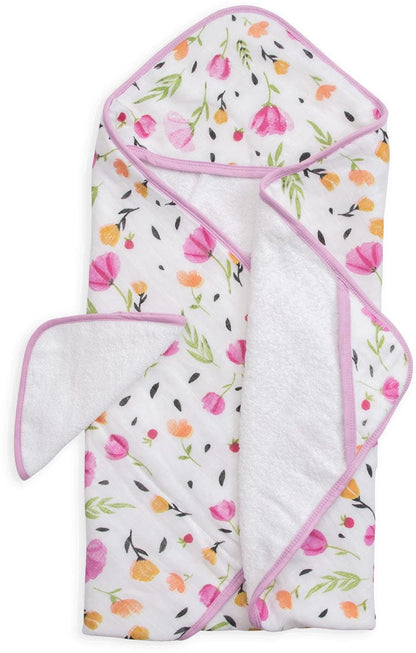 Little Unicorn Cotton Hooded Towel & Washcloth - Berry & Bloom - UH0010