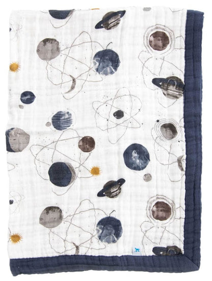 Little Unicorn Cotton Muslin Baby Blanket - Planetary - UB2105