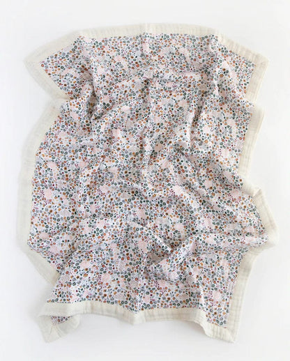 Little Unicorn Cotton Muslin Baby Quilt - Pressed Petals - UB2118