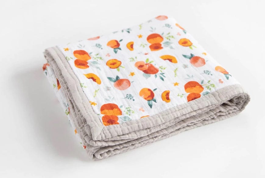 Little Unicorn Cotton Muslin Big Kid Quilt - Georgia Peach - UB1731