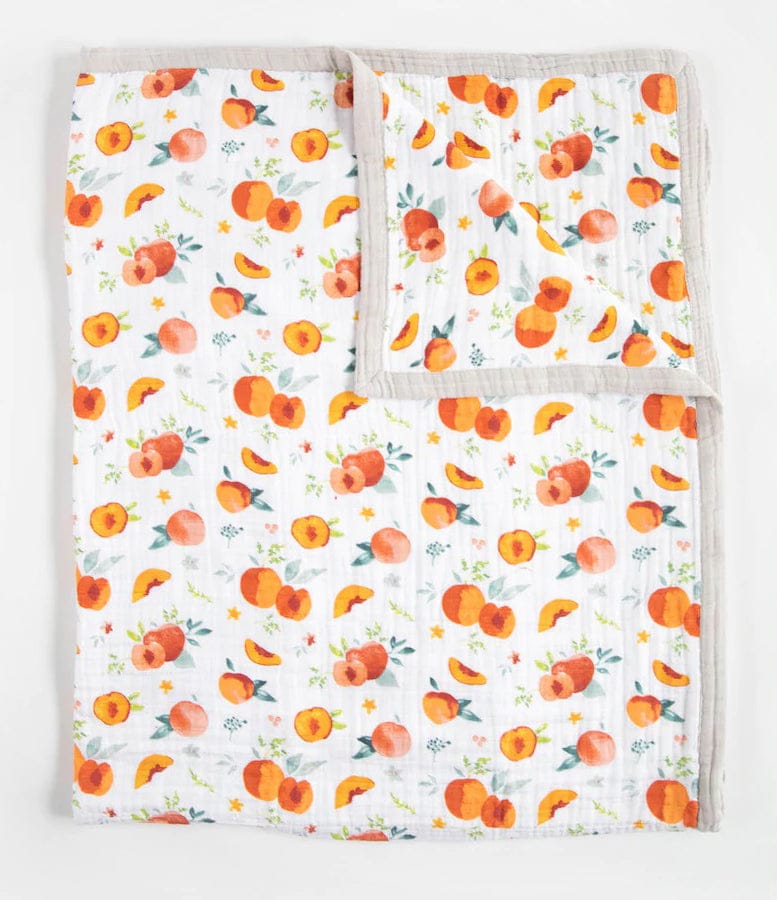 Little Unicorn Cotton Muslin Big Kid Quilt - Georgia Peach - UB1731