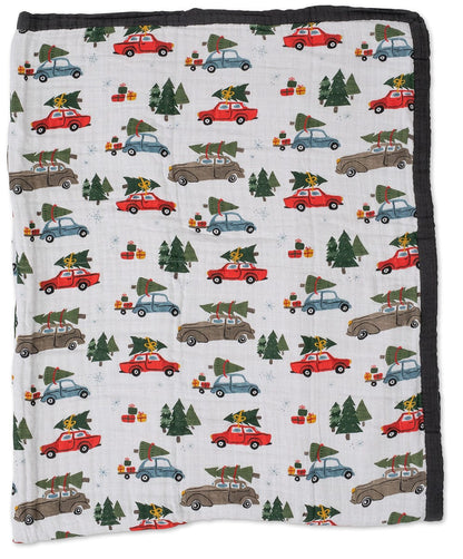 Little Unicorn Cotton Muslin Big Kid Quilt - Holiday Haul - UB1722