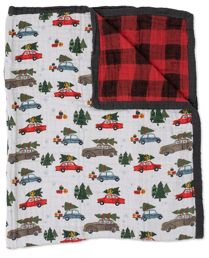 Little Unicorn Cotton Muslin Big Kid Quilt - Holiday Haul - UB1722