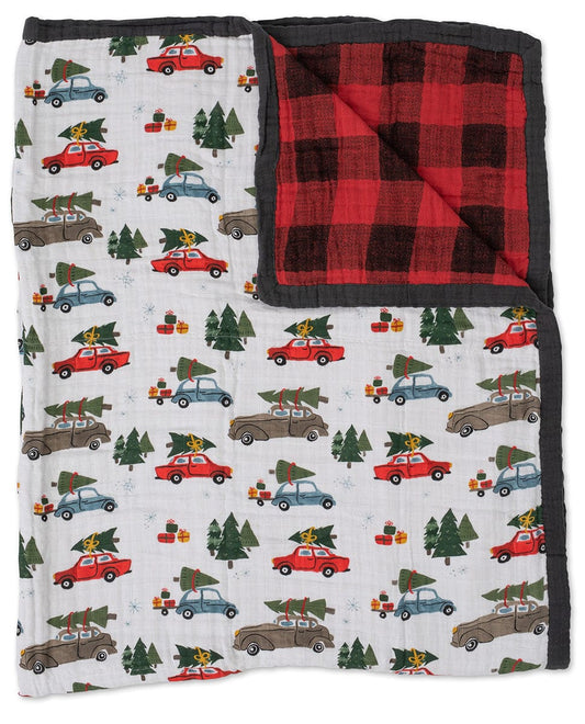 Little Unicorn Cotton Muslin Big Kid Quilt - Holiday Haul - UB1722