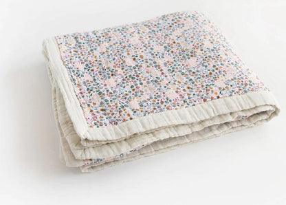 Little Unicorn Cotton Muslin Big Kid Quilt - Pressed Petals - UB1730