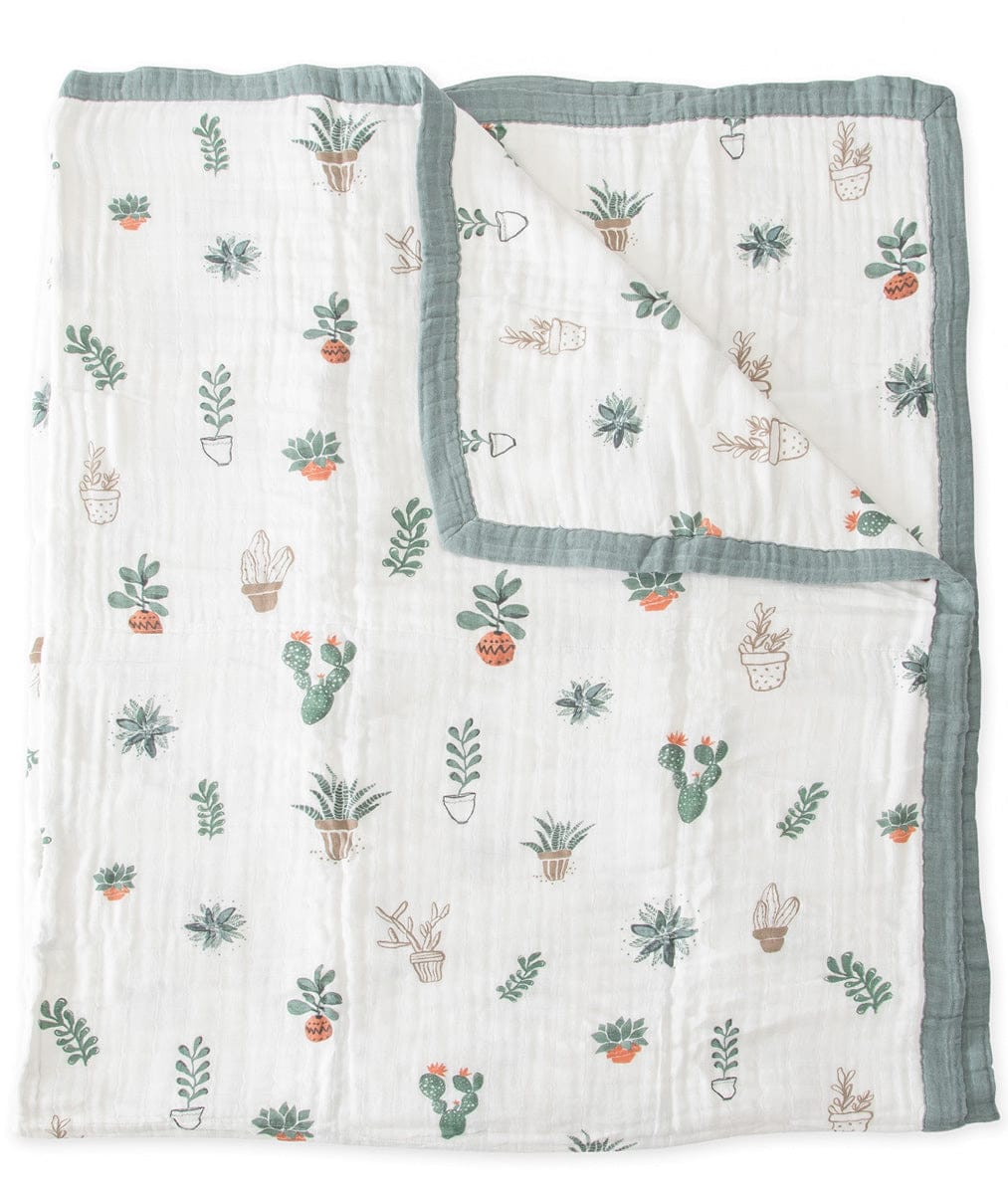 Little Unicorn Cotton Muslin Big Kid Quilt - Prickle Pots - UB1705