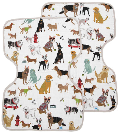 Little Unicorn Cotton Muslin Burp Cloth 2 Pack - Woof - UF0906