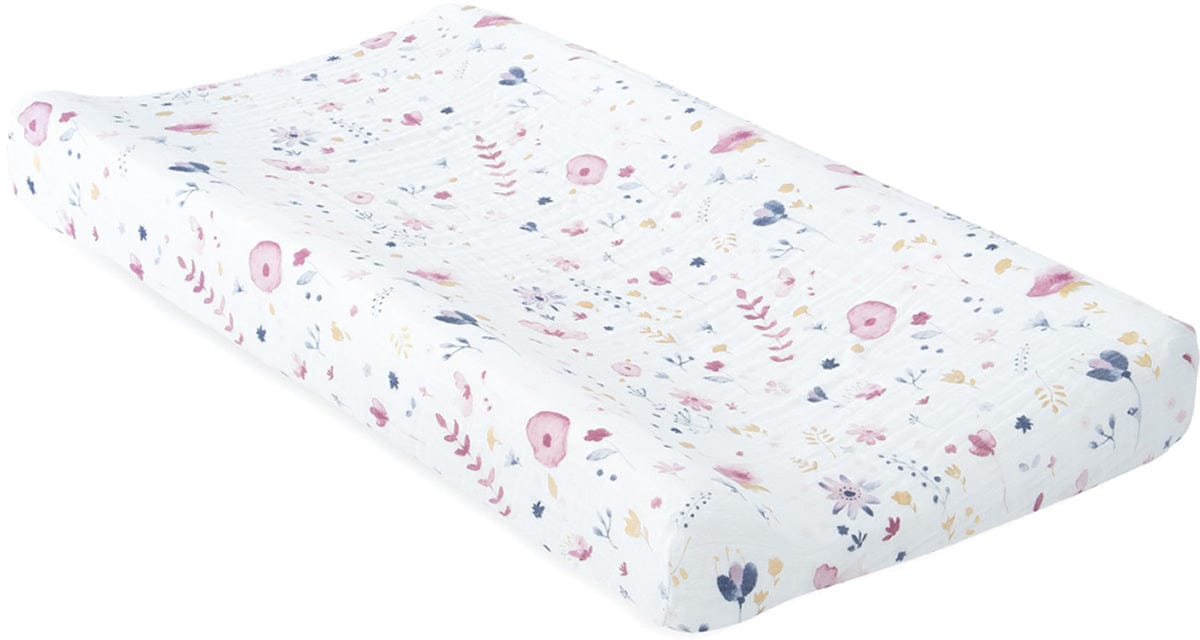 Little Unicorn Cotton Muslin Changing Pad Cover - Fairy Garden - UN0523