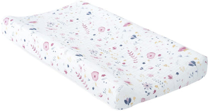 Little Unicorn Cotton Muslin Changing Pad Cover - Fairy Garden - UN0523