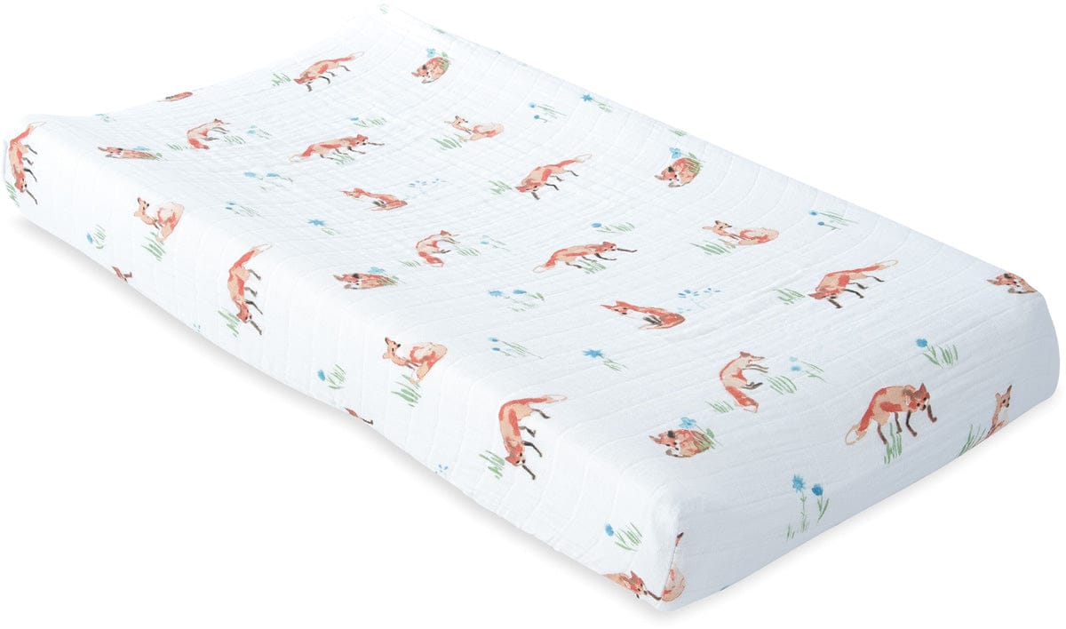 Little Unicorn Cotton Muslin Changing Pad Cover - Fox - UN0521