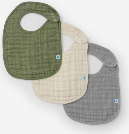 Little Unicorn Cotton Muslin Classic Bib 3 Pack - Fern Set - UF0020
