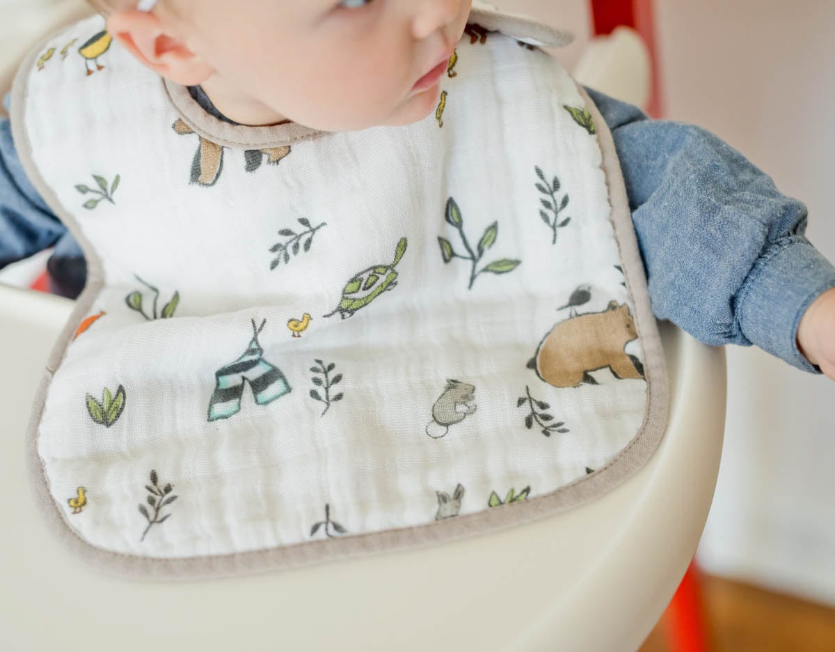 Little Unicorn Cotton Muslin Classic Bib 3 Pack - Forest Friends - UF0022