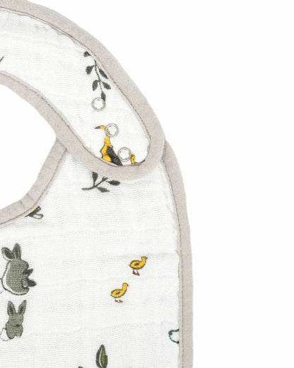 Little Unicorn Cotton Muslin Classic Bib 3 Pack - Forest Friends - UF0022