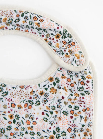Little Unicorn Cotton Muslin Classic Bib, 3 Pack - Vintage Floral - UF0029