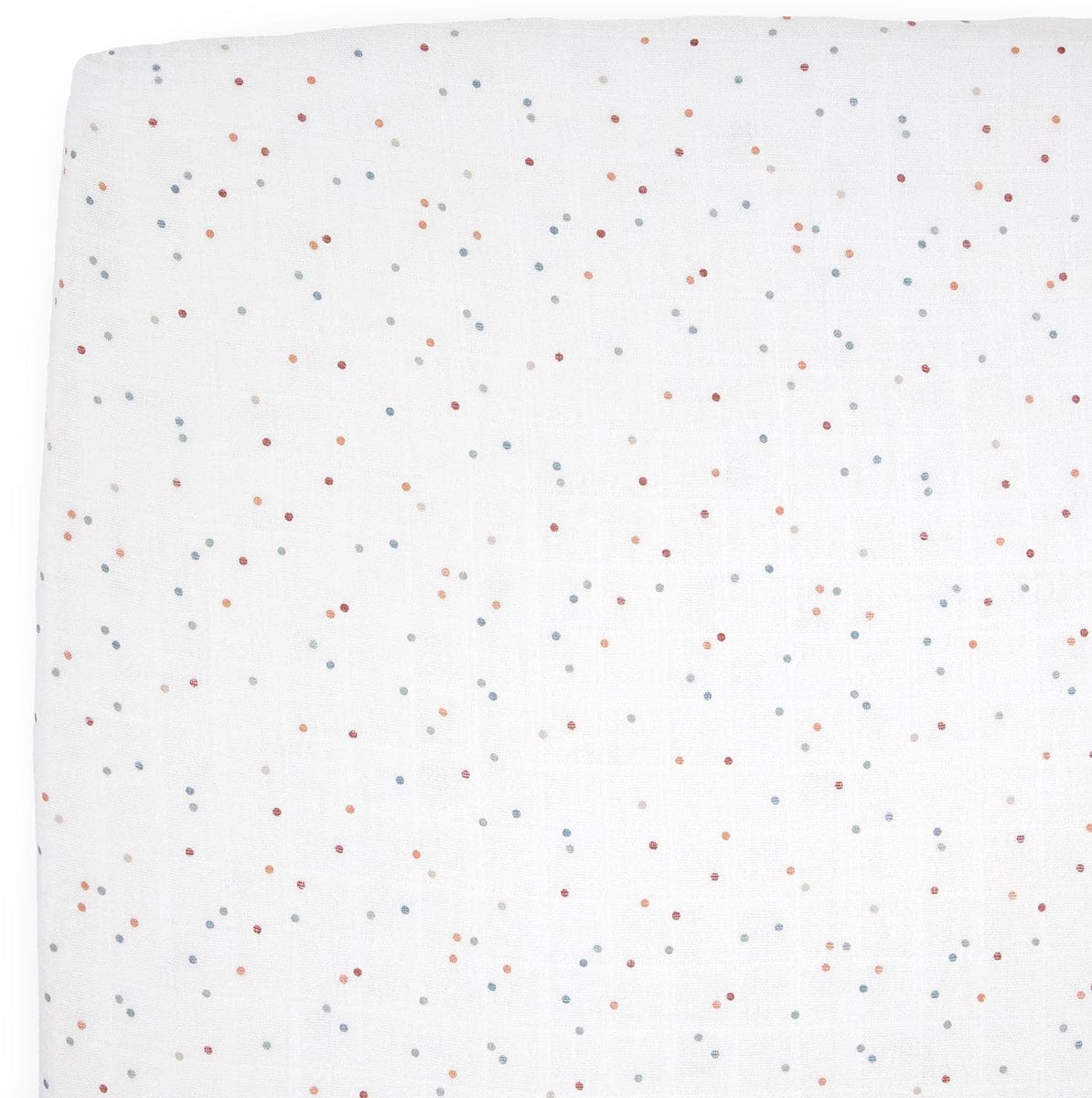 Little Unicorn Cotton Muslin Crib Sheet - Dots - UN0083