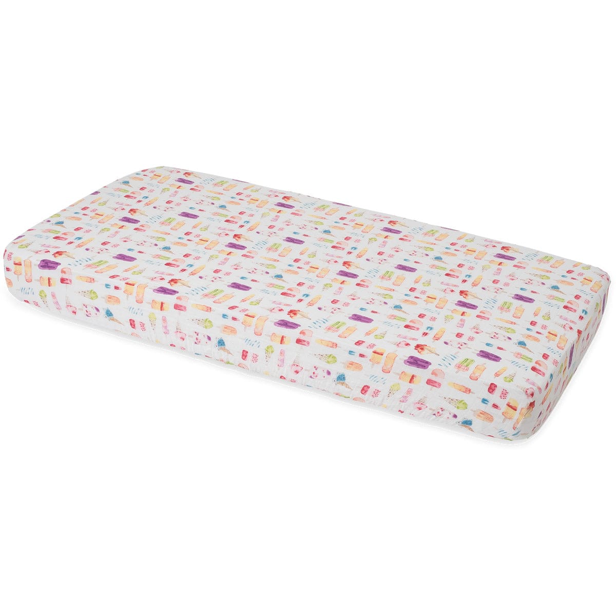 Little Unicorn Cotton Muslin Fitted Crib Sheet - Brain Freeze - UN0061