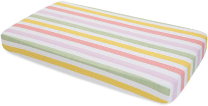 Little Unicorn Cotton Muslin Fitted Crib Sheet - Cabana Stripe - UN0017